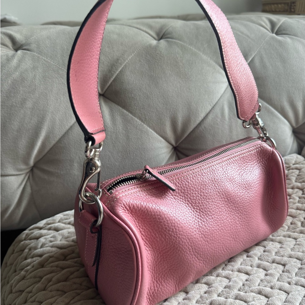 Naturalizer Pink Shoulder Bag with Metallic Finish